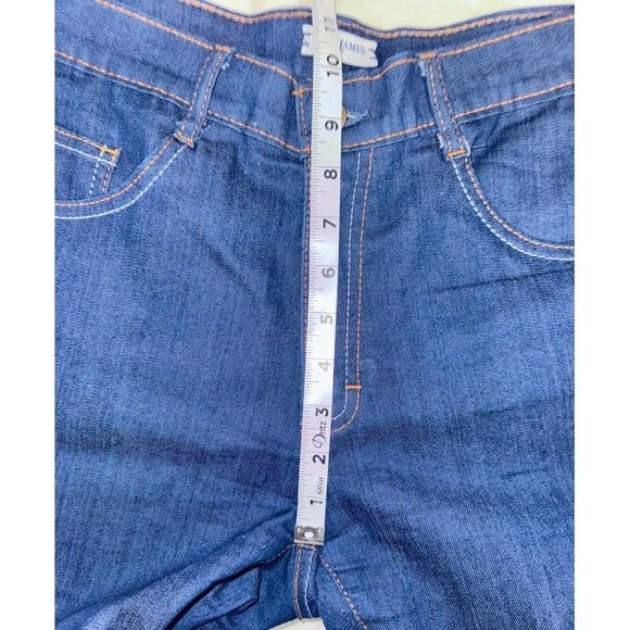 Tom James Blue Delta men's medium wash custom jeans contrast stitching 32" X 33" - Picture 9 of 9